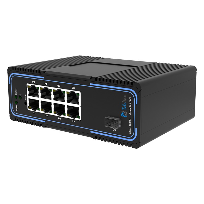 TLM500-8GT1GS 8Ports 10/100/1000MBase and 1 SFP Slots Managed Industrial Switch
