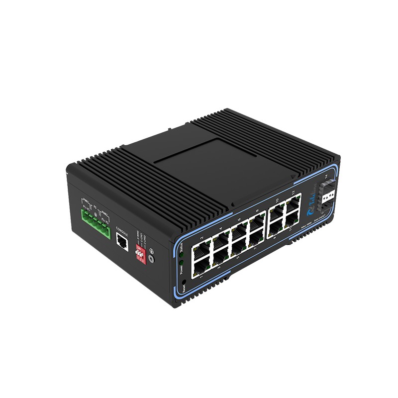 TLM500-12GT2GS 12 Ports 10/100/1000MBase and 2 SFP Slots Managed Industrial Switch