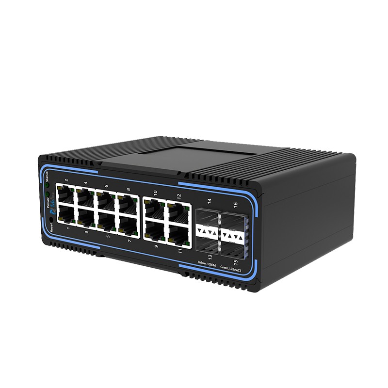 TLM500-12GT4GS 12Ports 10/100/1000MBase and 4 SFP Slots Managed Industrial Switch