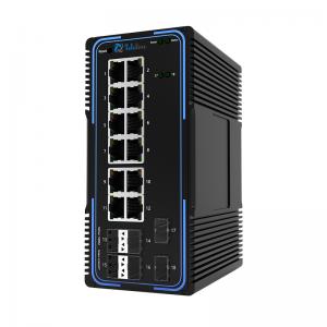 TLM505-12GT6GS 12Ports 10/100/1000MBase and 6 SFP Slots Managed Industrial Switch