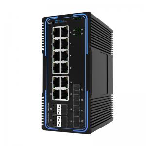 TLM505-12GT8GS 12 Ports 10/100/1000MBase and 8 SFP Slots Managed Industrial Switch