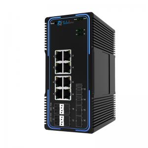 TLM505-8GT8GS 8Ports 10/100/1000MBase and 8 SFP Slots Managed Industrial Switch